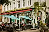 Die Terrasse vom „Thämer's“ ist bei gutem Wetter meist rappelvoll.