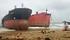 Tanker am Strand