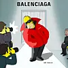 Homer Simpson in Balenciaga Outfit