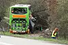 Der verunglückte Flixbus auf der A9 bei Leipzig.