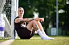 Jackson Irvine lehnt an den Torpfosten