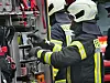 Feuerwehrkräfte am Einsatzort.