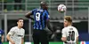 Romelu Lukaku (M.) traf doppelt gegen Gladbach.
