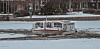 Auf der Alster haben sich große Eisschollen gebildet.