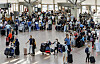 Andrang im Terminal