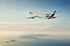 Ein Flugzeug der neuen Lufthansa-Airline „Eurowings Discover“ fliegt