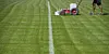 Die Linien auf dem Fußballfeld werden gezogen (Symbolbild)