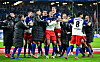 Die HSv-Profis freuen sich nach dem 4:0 gegen Mainz.