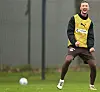 Siebe Van der Heyden lacht beim Training