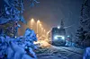 Der heftige Schneefall – wie hier in Marktoberdorf im Allgäu – sorgte für ein Bahnchaos in Süddeutschland.
