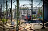 Eine Regionalbahn steht am Hauptbahnhof in Hannover.