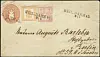 Ein Briefumschlag aus dem Ostseebad Heiligendamm, adressiert an Madame Auguste Barleben in Berlin, gehört zur Briefmarkensammlung des ehemaligen Tengelmann-Chefs Haub, die am 25.09.2021 in Wiesbaden unter den Hammer kommt.