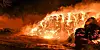 Auf einem Bauernhof in Allermöhe standen plötzlich Hunderte Heuballen in Flammen.