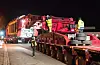 Der Schwerlasttransport mit einem 350 Tonnen wiegenden Trafo.
