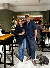 Brian Bojsen und Nova Meierhenrich in ihrer neuen Pop-up-Bar
