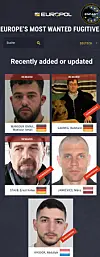 Die „Most Wanted“-Liste von Europol: Neben Mansour Ismail wird u.a. nach den RAF-Terroristen Garweg und Staub gesucht.