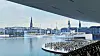 So könnte eine Eröffnungsfeier an der Binnenalster laut Visualisierung mal aussehen.