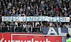 Dieses Spruchband wurde im Stadion gezeigt.