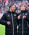 Eric da Silva Moreira und Aljoscha Kemlein jubeln den Fans zu