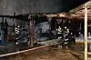 Feuerwehrmänner bei den Löscharbeiten in Meiendorf.