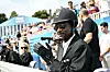 Hip-Hop-Star Snoop Dogg als Zuschauer beim Dressurreiten