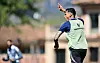 Davie Selke jubelt im Training