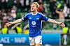 Mats Möller Daehli breitet die Arme aus und feiert.