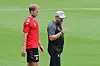 Sebastian Andersson im Training mit Steffen Baumgart