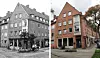 In diesem Wohnhaus wohnte Gisela B. Die linke Aufnahme zeigt, wie das Haus Anfang der 80er aussah. Rechts ist ein aktuelles Foto.