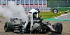 Beim Rennen in Imola crashten George Russell und Valtteri Bottas. Es folgte ein Klaps, der Mittelfinger und dann schwere Vorwürfe.