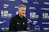 Steve Kerr bei einer Pressekonferenz