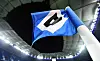 HSV-Fahne im Volksparkstadion