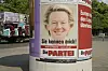Ein Wahlkampfplakat von „Die Partei“
