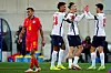 Die englischen Nationalspieler Watkins, Grealish und Mount jubeln
