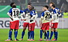 HSV-Profis versammelt auf dem Platz