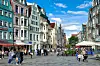 Die Kröpeliner Straße in Rostock. Hier ging der halbnackte Mann am Montagmorgen „unten ohne“ einkaufen. (Archvibild)