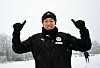 Tomoya Ando im Hamburger Schnee