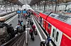 Bahnsteig des Bahnhofs Lübeck.