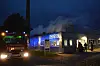 Über die Lagerhalle zieht eine große Wolke.