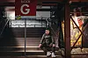St.-Pauli-Fan König Boris Lauterbach vor einem Eingang des Millerntorstadions