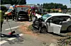 Die Unfallstelle auf der B73