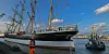 Versteckt im Hafen: Die „Peking“ an ihrem neuen Standort am Hansahafen