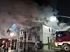 Gasthof in Flammen