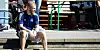Rick van Drongelen verfolgt die erste Einheit der Saison.