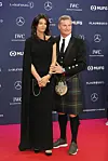 David Coulthard mit Frau Karen Minier bei einer Preisverleihung.