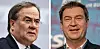 Im Rennen: Armin Laschet und Markus Söder.