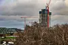 Seit Oktober stehen die Kräne an der Elbtower-Baustelle in der HafenCity still.