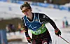 Kathrin Marchand angestrengt auf der Loipe der Paralympics in Cortina