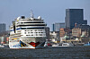 Das Kreuzfahrtschiff „Aida Luna“ im Hamburger Hafen
