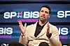 Sami Khedira bei einer Podiumsdiskussion der SPOBIS in Hamburg